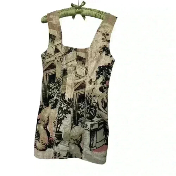 Urban Outfitters Corduroy Toile Mini Dress – Square Neck, Size M - Picture 4 of 10